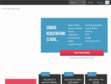 Tablet Screenshot of cummingscentre.org